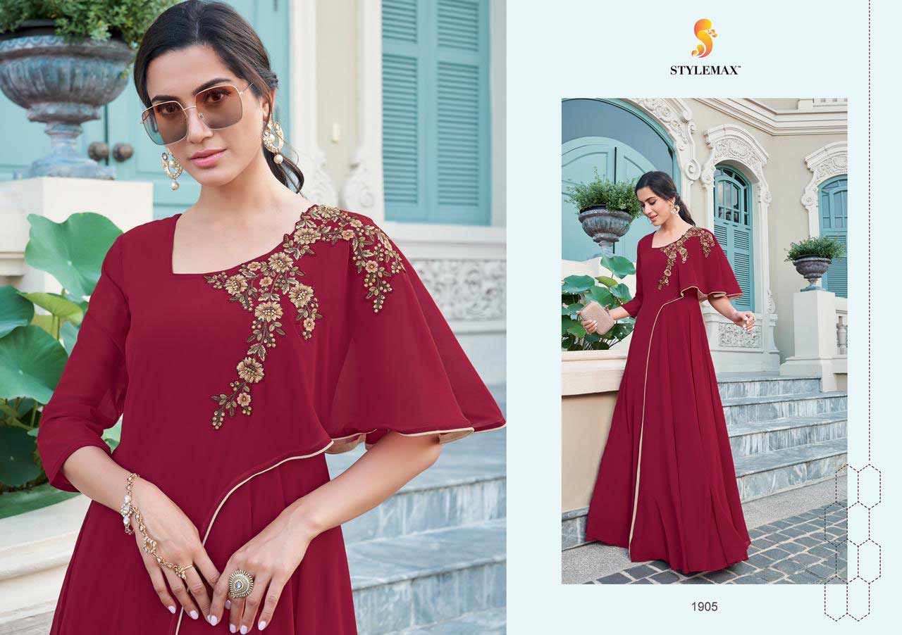 Almirah Vol-2 Wholesale Georgette Gown Set Almirah Vol-2 Wholesale Georgette Gown Set